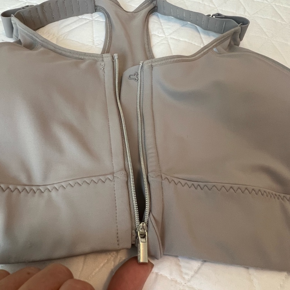 Athleta Gray Razorback Sports Bra - Picture 5 of 11